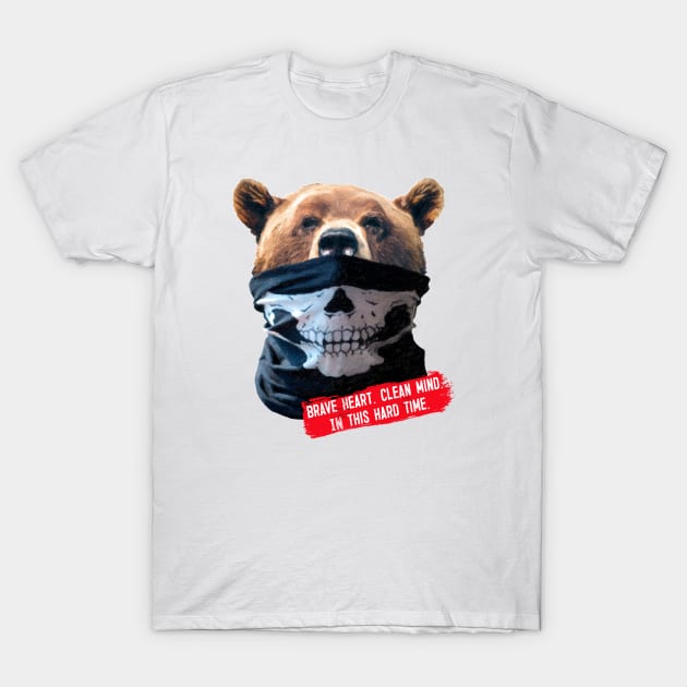 Masked bear T-Shirt by Nazar